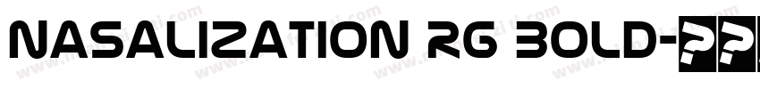 Nasalization Rg Bold字体转换